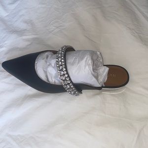 Kurt Geiger Black Leather Flats